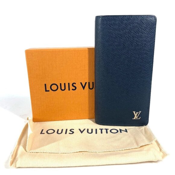 LOUIS VUITTON M30292 Taiga Portefeuille Brazza long wallet bifold Long Wallet - Picture 1 of 15